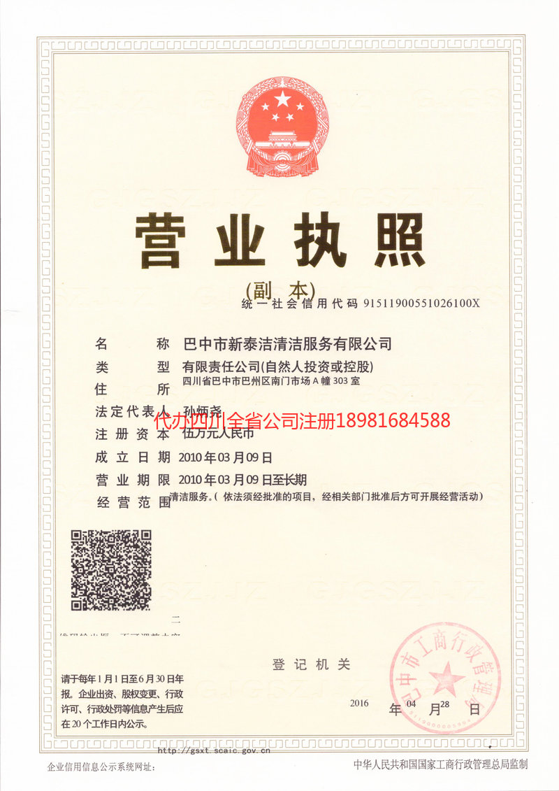 保定保定新泰洁清洁服务有限公司